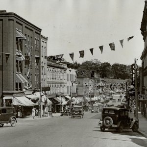 Port Hope, Ontario on Dominion Day in 1934. Named Canada Day since 1982.