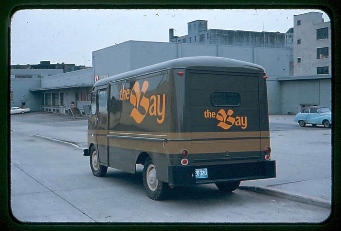 A Hudson’s Bay delivery van in 1965.