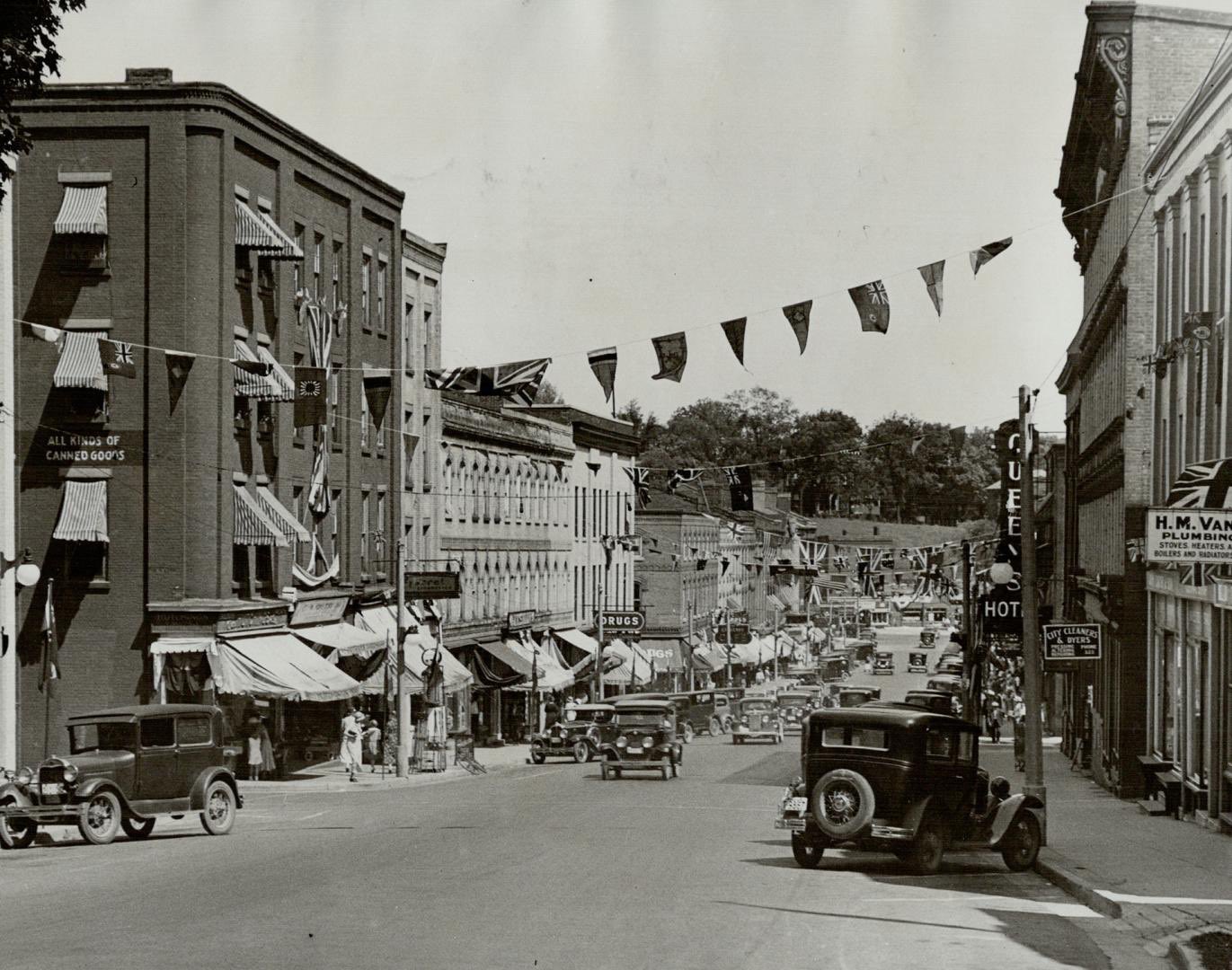 Port Hope, Ontario on Dominion Day in 1934. Named Canada Day since 1982.