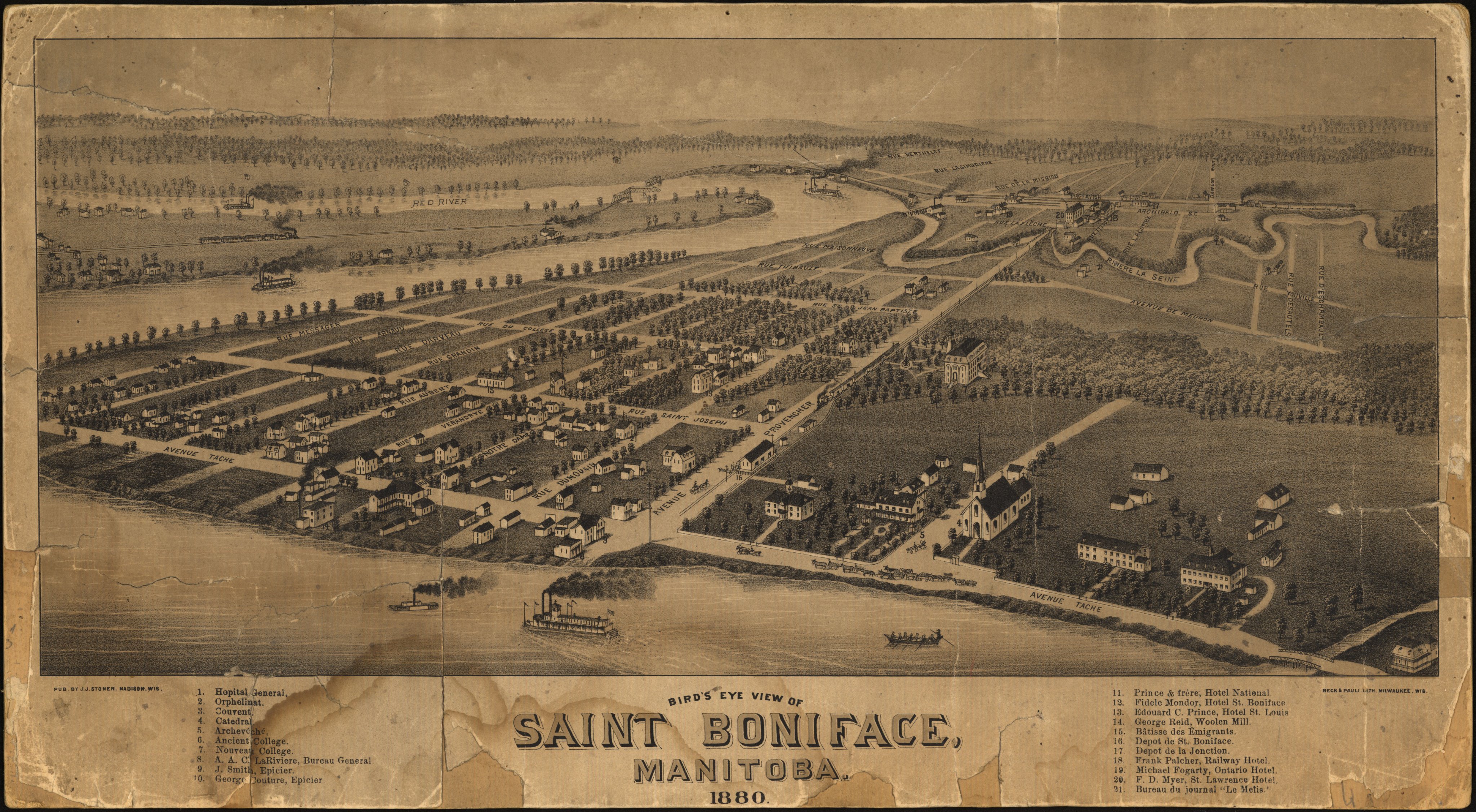Saint Boniface, Manitoba in 1880