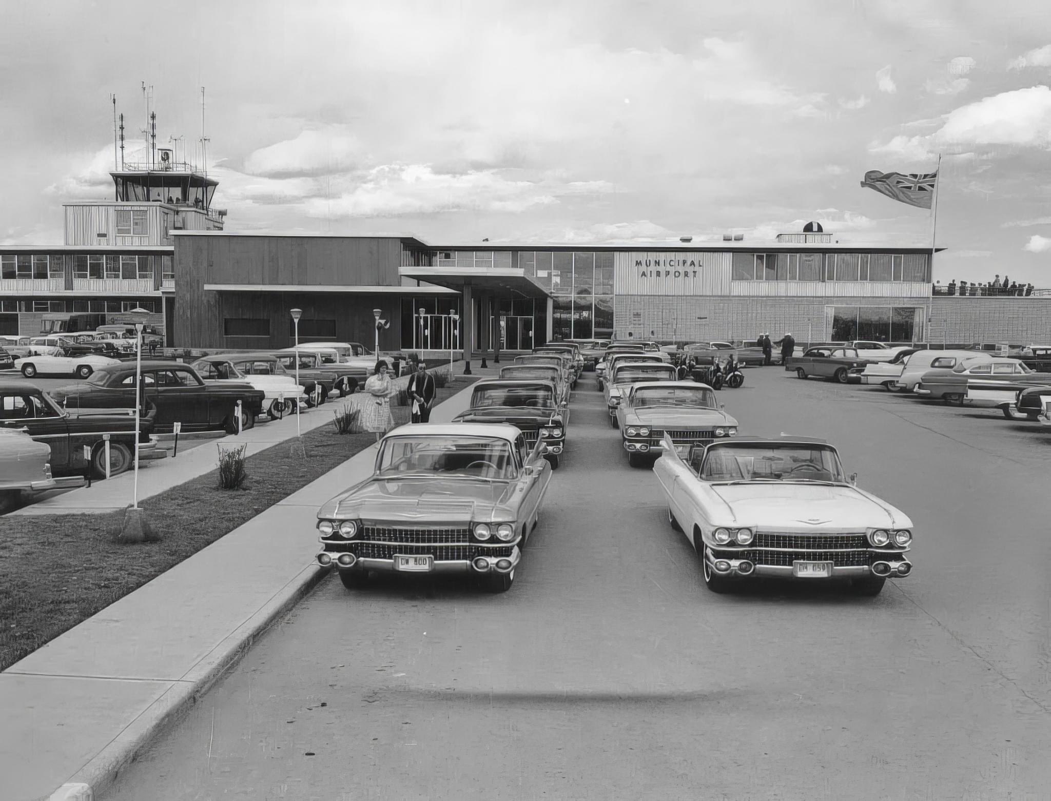 The Calgary airport in 1959