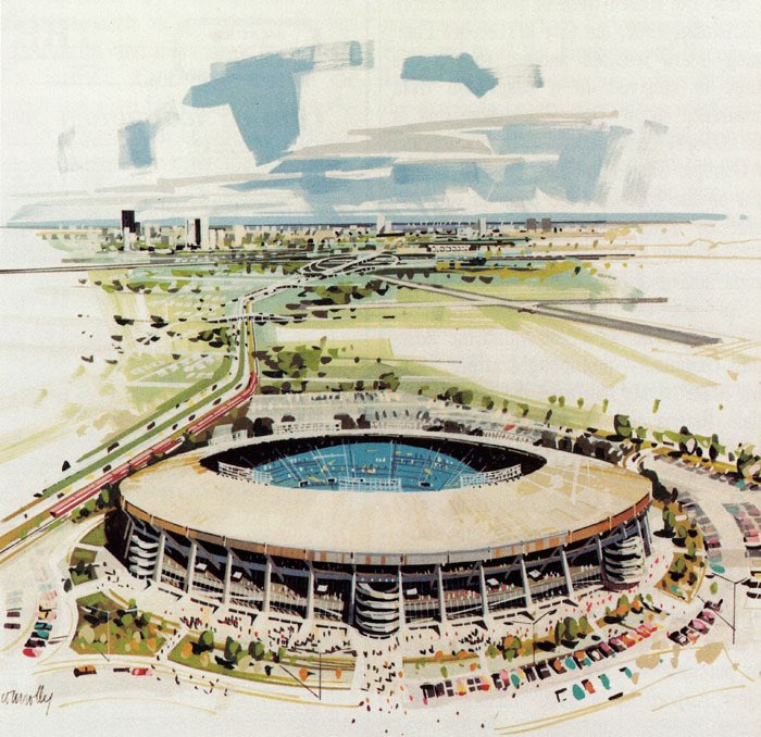 The proposed “Downsview stadium” in 1969
